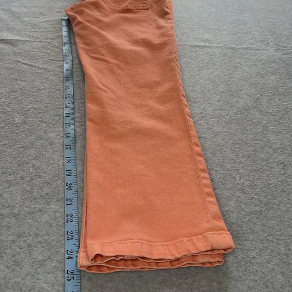 Pilcro Letterpress Anthropologie Peach Stet Crop Capri Denim Jeans Size 28 - Picture 8 of 14